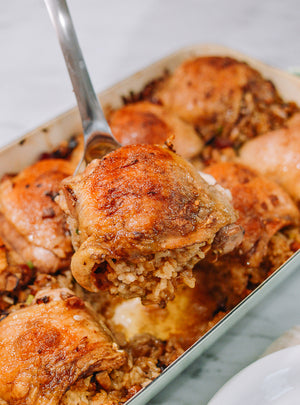 Roasted Chicken with Sticky Rice